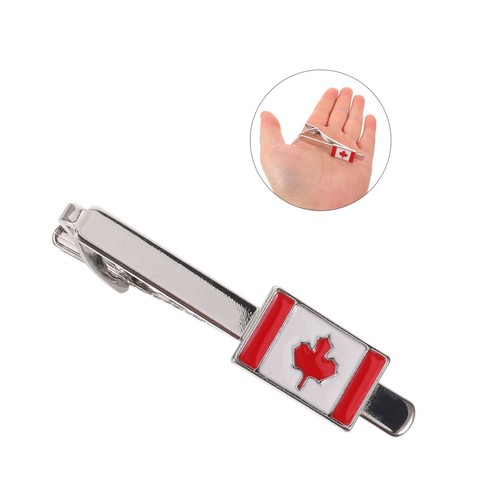 Canada flag metal tie - metal,