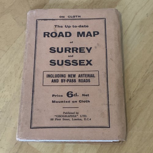 Geographia cloth road map - road, of