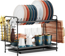 2 Tier Dish Drainer Rack for