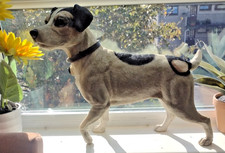 VINTAGE LIFE SIZE SMALL JACK RUSSELL DOG