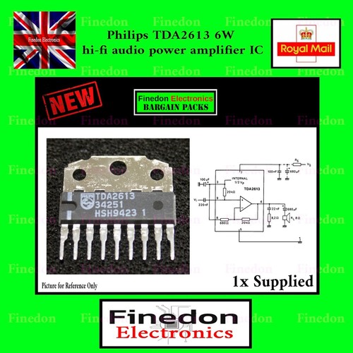 Philips tda2613 hifi audio - 6w,
