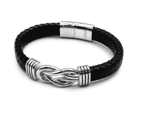 Men bracelet infinity knot - men's,