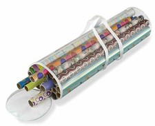 2pcs Cylinder Wrapping Storage Bag Christmas For Wrapping Paper Tidy Bag Only