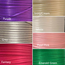 10m of Ribbon 2mm Assorted Colours Doll house Dolls Craft Baby 20 colours