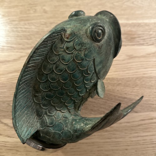 Brass vase koi - vase, fish