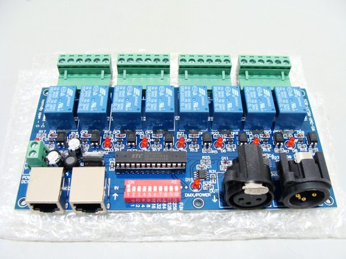Dmx relay switch decoder - dmx,