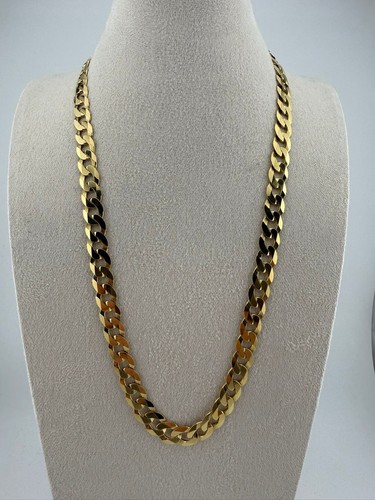 9ct solid gold curb chain - 9ct,