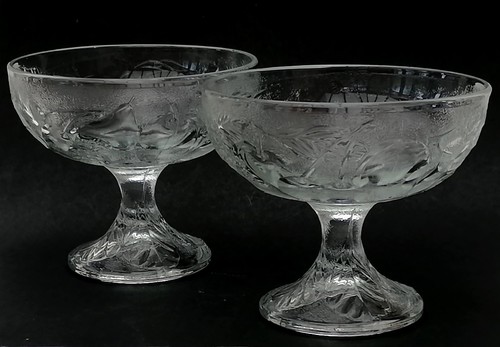 Vintage glass ice cream - vintage, sundae