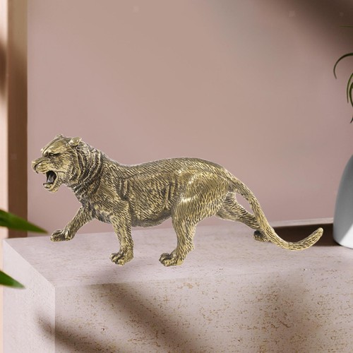 Brass tiger figurine feng shui - tiger,