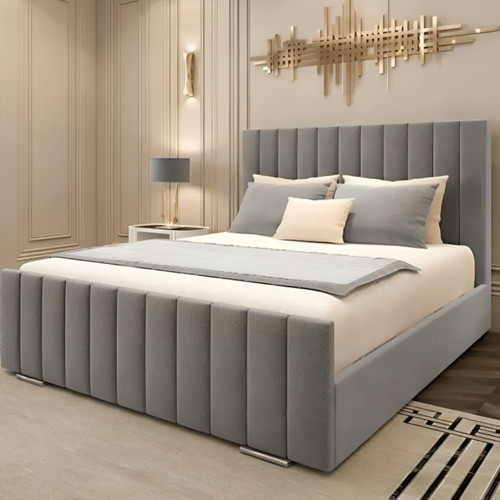 Ottoman panel bed - panel, plush