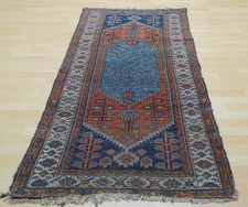 Antique Persain Oriental Hall Runner Carpet Rug Hand Made  6ft 8" x 3ft 4" c1900