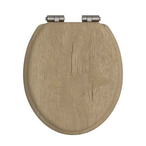 Heritage oak toilet seat with - oak,