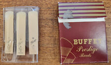 Vintage Buffet Reeds, Strength 3.5 for Alto Saxophone, Old Box of 3