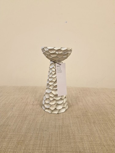 Candle holder next silver - candle, chic