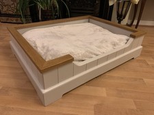 Wooden Dog Bed, Handmade Oak x