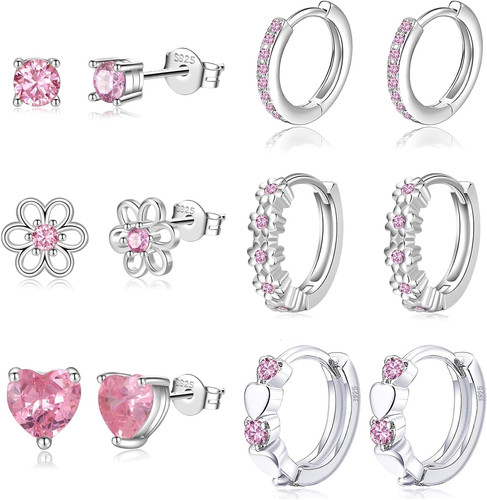 Pairs huggie hoop earrings - 6,
