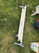 Lovely Axminster Folding Chop Saw Table Saw Stand With Extension And Rollers