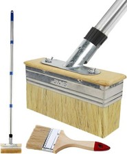 65"Long Handled Decking Paint Brush, 6"Large Paints Brush Head, For Wood Floors
