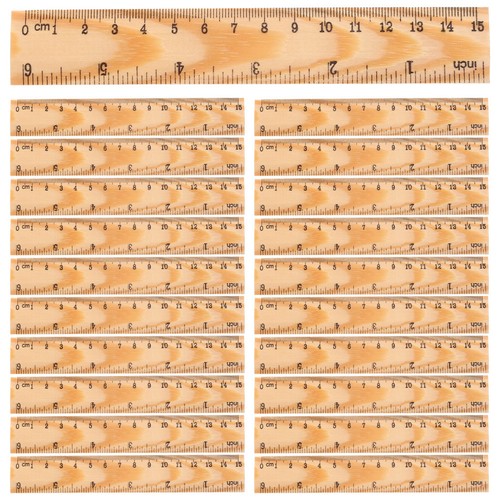 20pcs wooden kids - 20pcs, rulers