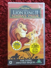 Walt Disney the Lion King 2: Simba's Pride VHS Tape