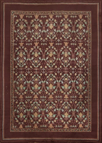 Antique art deco large rug - antique,