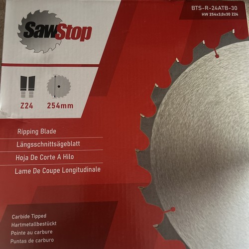 Sawstop tooth ripping - ripping, table