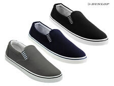 Dunlop Mens Canvas Shoes Slip On Boat Deck Yacht Plimsoll Casual Pumps Trainers