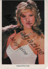 Samantha Fox Blonde Model