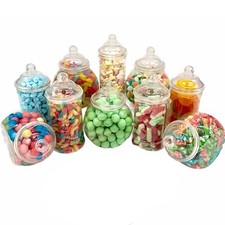 Small plastic sweet jars - sweet,