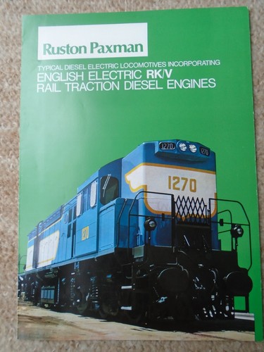 Ruston paxman diesels brochure - ruston,