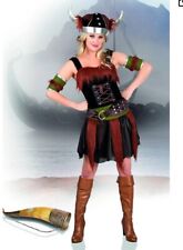 Ladies Viking Costume Norse Warrior Fancy Dress Outfit Adults