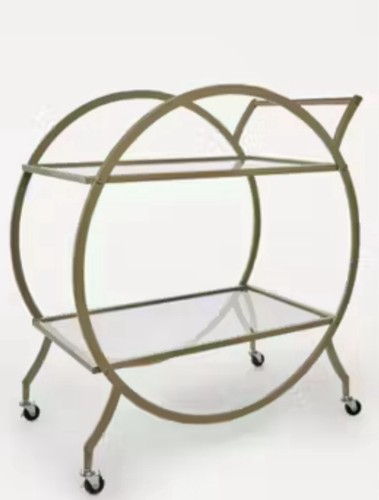 Drinks trolley with - trolley, glass