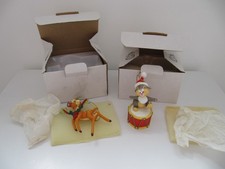 Grolier Disney Christmas Tree Decoration. BAMBI -no 120 & THUMPER no 146. Boxed