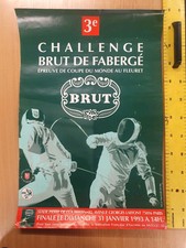 original fencing poster brut faberge 1993