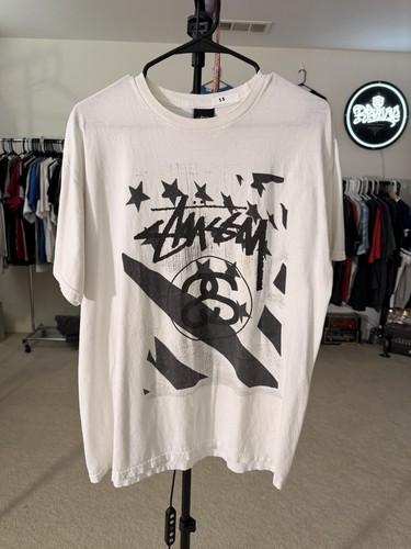 Stussy large white graphic - large,