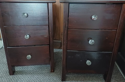 Bedside table pair with - table,