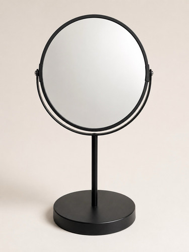 Round tabletop vanity mirror - round,