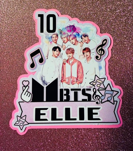 Bts personalised cake topper - personalised,