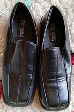 Ladies Stacy Adams Black Leather Shoes Size US 6 UK 4