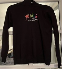 Fat Willy's St Ives Cornwall Surf Shack Hoodie  Size XL  Age 12/13 Unisex Black