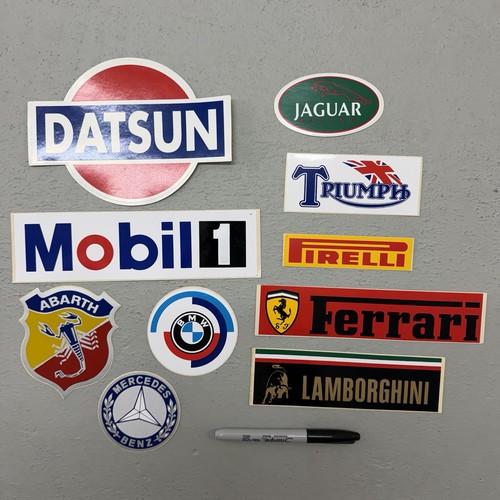 Vintage lot car stickers - vintage,