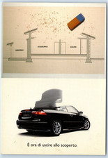 Postcard Saab 93 Cabriolet Car Advert