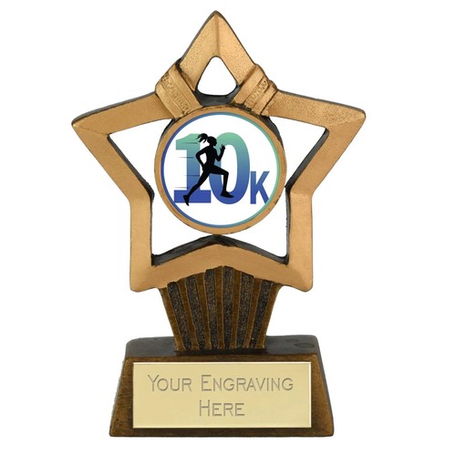 Female 10k running award - female,