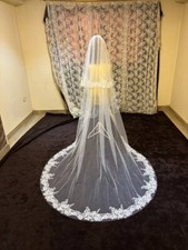 bridal veil Lace edge 2 layers