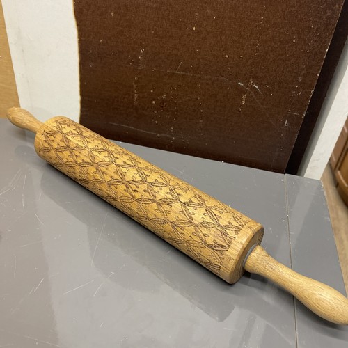 Pattern wooden rolling pin - wooden,