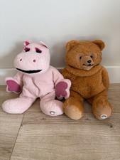 Vintage 1972 Rainbow large 12inch Bungle and George Plush Soft Toys Rare Beanie