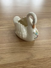 Crested Swan Made By Shelly China Dumfries Crest On The Front Edwardian