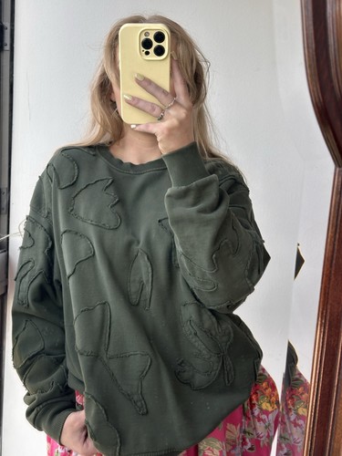 Zara women green crew neck - zara, women's