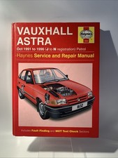 Vauxhall Astra MK3 (Petrol) 1991-1998 Haynes Workshop Manual
