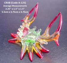 Coloured glass crab sea life - crab,